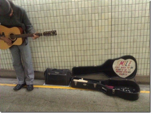 Brisbane Central Station busker