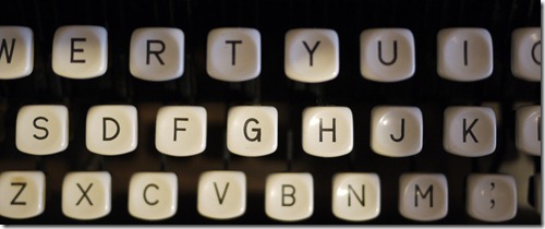 Crisp typewriter keys. Photo by Nic Freeman