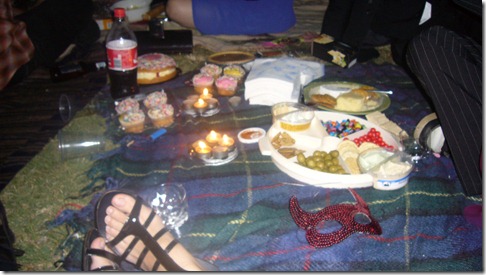 Midnight masquerade picnic