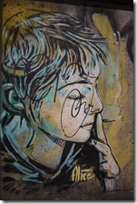 Street art in Oslo, Norway, near the bus station