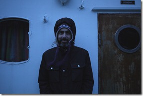 Dave on the ferry across the fjords of Norway
