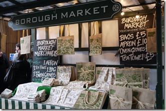 Borough Market merch stand