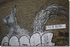 Street art graffiti Shoreditch London - Club Row