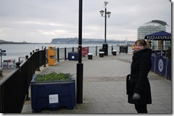 Me at a wintery Cardiff Bay in Cardiff, Wales