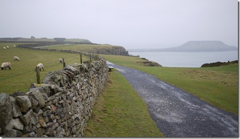The sheep-spotted cliff tops of Rhossili, Gower Peninsula, Wales