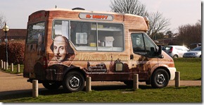 Shakespeare soft serves - Stratford-Upon-Avon, England, UK