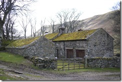 Mossy house on the walk near Hallin Fell, Howtown, Lake District, England