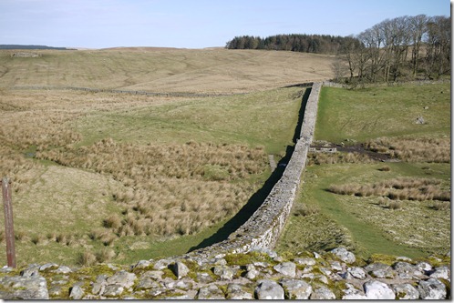 Hadrian's Wall from Housesteads Fort, England