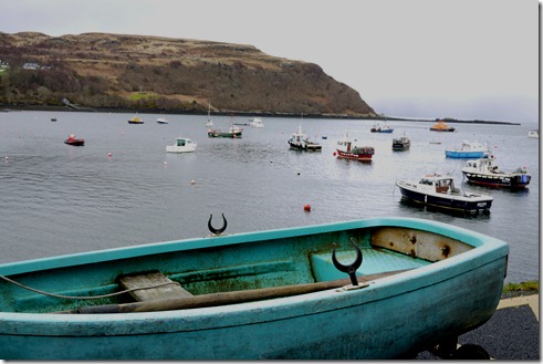 The harbour in Portree, all closed up for a winter weekend