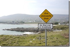 Bilingual signs in Ireland