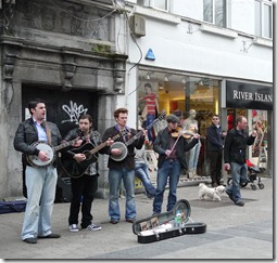 Galway street performers - live music, west coast of Ireland