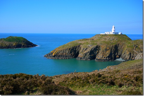 Strumble Head lighthouse Pembrokeshire Coast National Park Wales