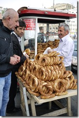 Street food - simits- Istanbul, Turkey