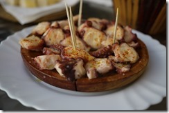 Octopus tapas, Spain food