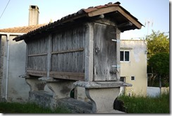 Corn storage -  Walking Camino de Santiago from Sarria, Spain 