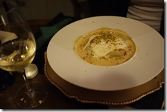 Lasagne and white wine -  Spain food
