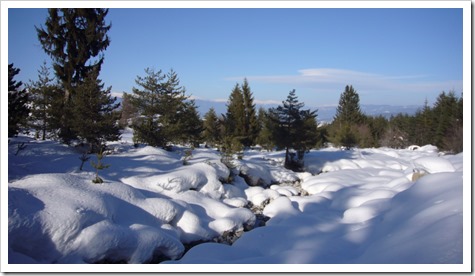 Learning to ski in Bankso, Bulgaria