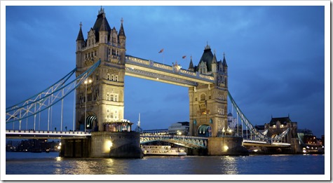 The Tower Bridge in London, England