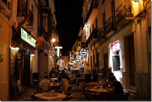 Night walking in Ronda, Spain