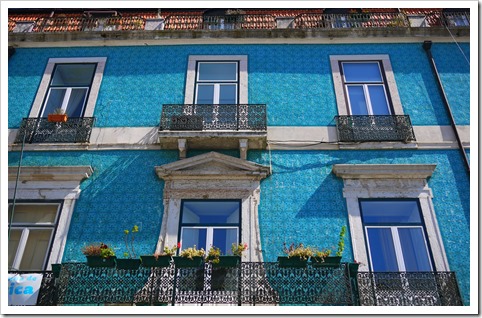 Colourful tiled houses of Lisbon, Portugal
