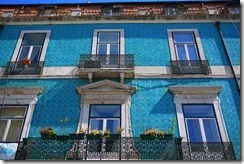 Colourful tiles in Lisbon, Portugal