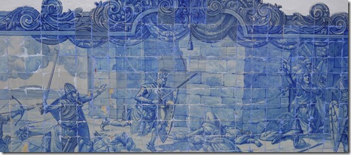Colourful tiles in Lisbon, Portugal
