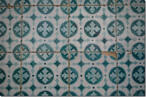 Colourful tiles in Lisbon, Portugal