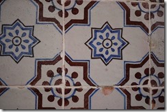 Colourful tiles in Lisbon, Portugal