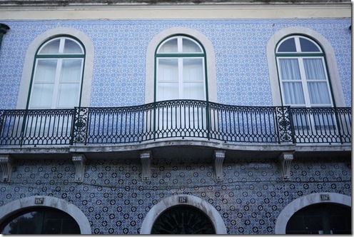 Colourful tiles in Lisbon, Portugal