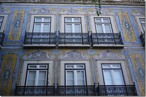 Colourful tiles in Lisbon, Portugal
