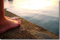 Swimming in Adriatic Sea on Lošinj Island, Croatia
