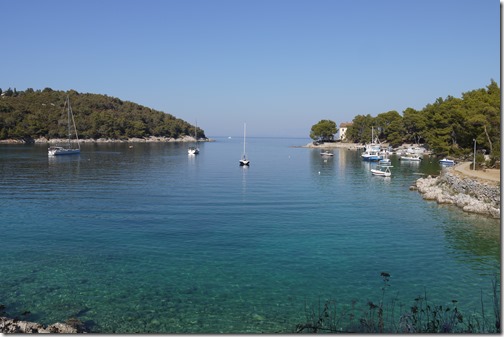 Cycling to Vali Lošinj on Lošinj Island, Croatia