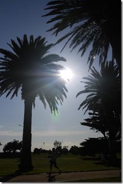 Running in St Kilda Melbourne Australia