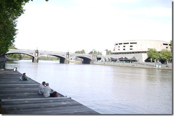 Sitting along the Yarra River in Melbourne CBD