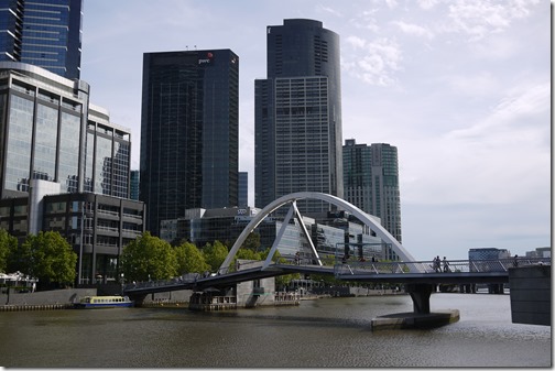 Yarra River views in Melbourne CBD