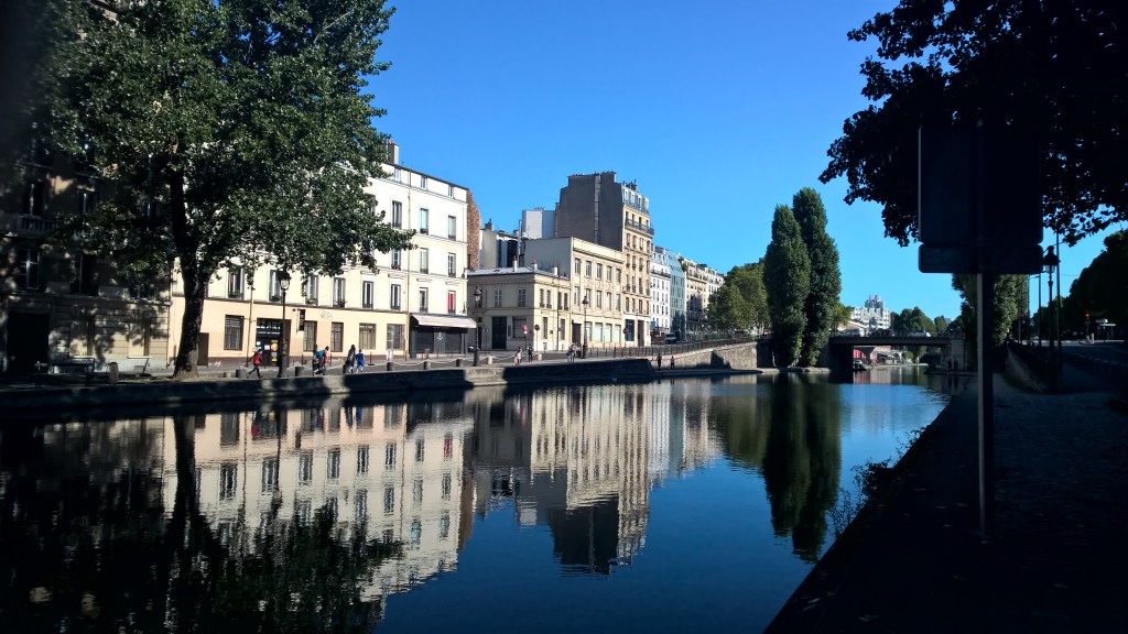 Canal Saint Martin in the morning sun Paris